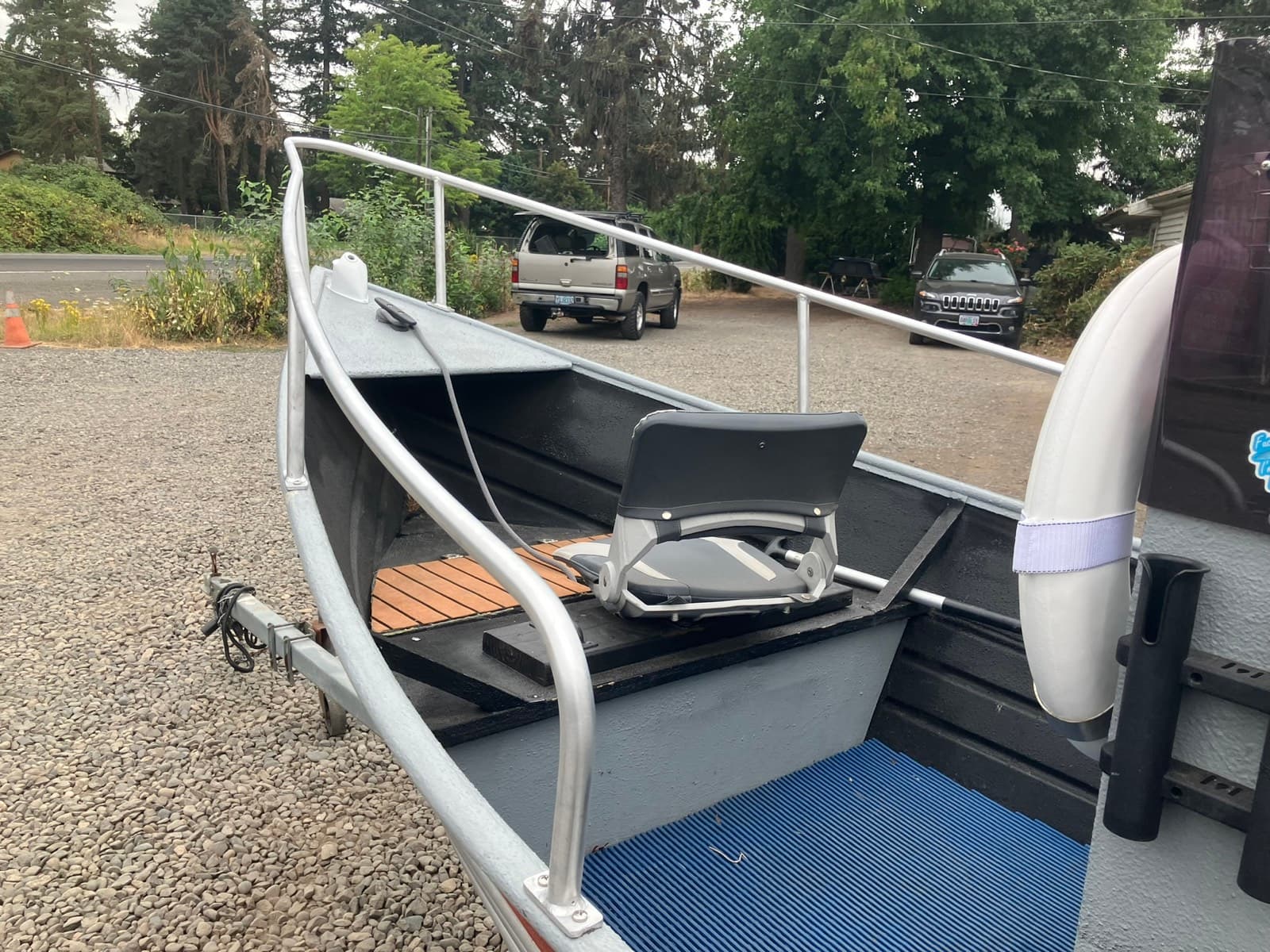 Custom Aluminum Trailer Setup - North River 21